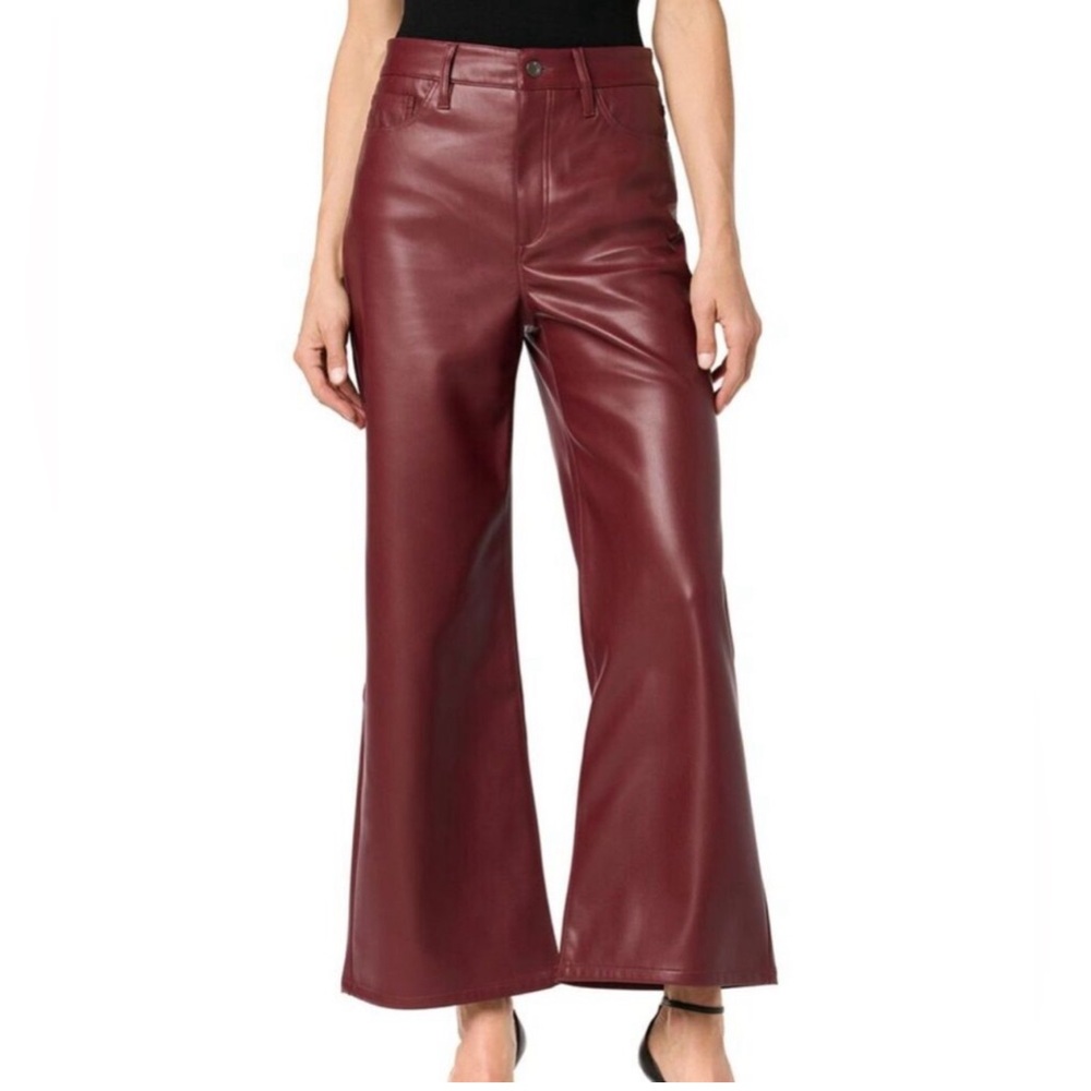 Joes wide leg faux leather pants